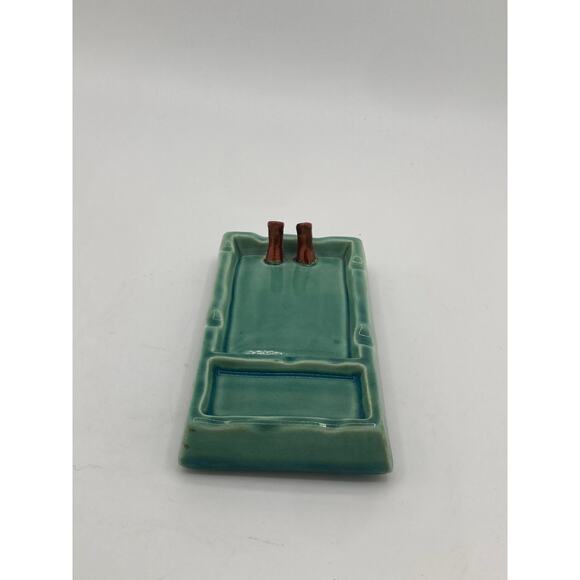 Vintage Ceramic Pool Ash Tray with Cowboy Boots – Mid-Century Whimsical - Picture 2 of 4